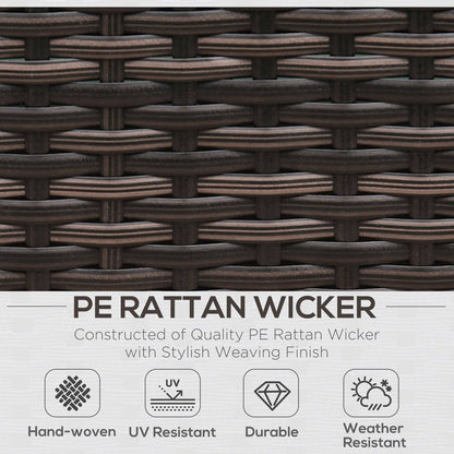 8-Pieces PE Rattan Corner Sofa Set with Thick Cushions