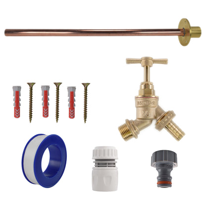 Brass Barbed Bib Tap BASIC Connection Kit