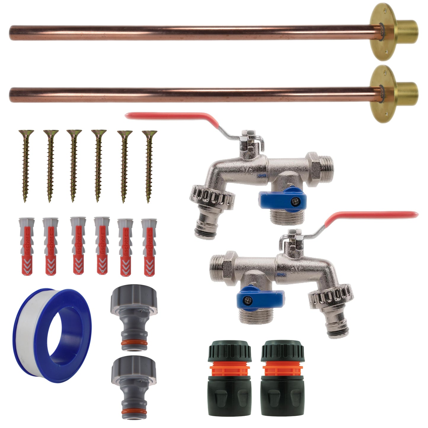 Double Lever Tap BASIC Connection Kit x2