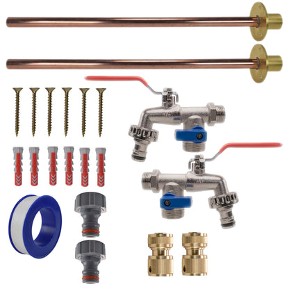 Double Lever Tap BASIC Connection Kit x2
