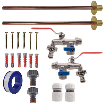 Double Lever Tap BASIC Connection Kit x2