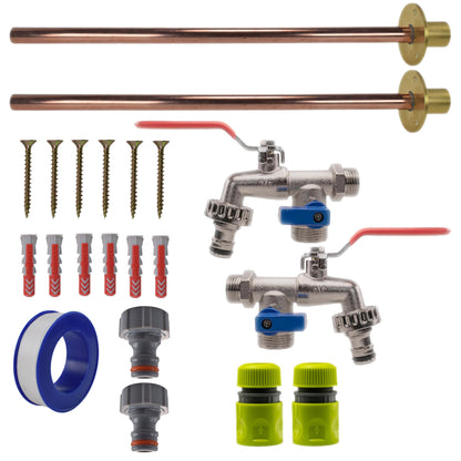 Double Lever Tap BASIC Connection Kit x2