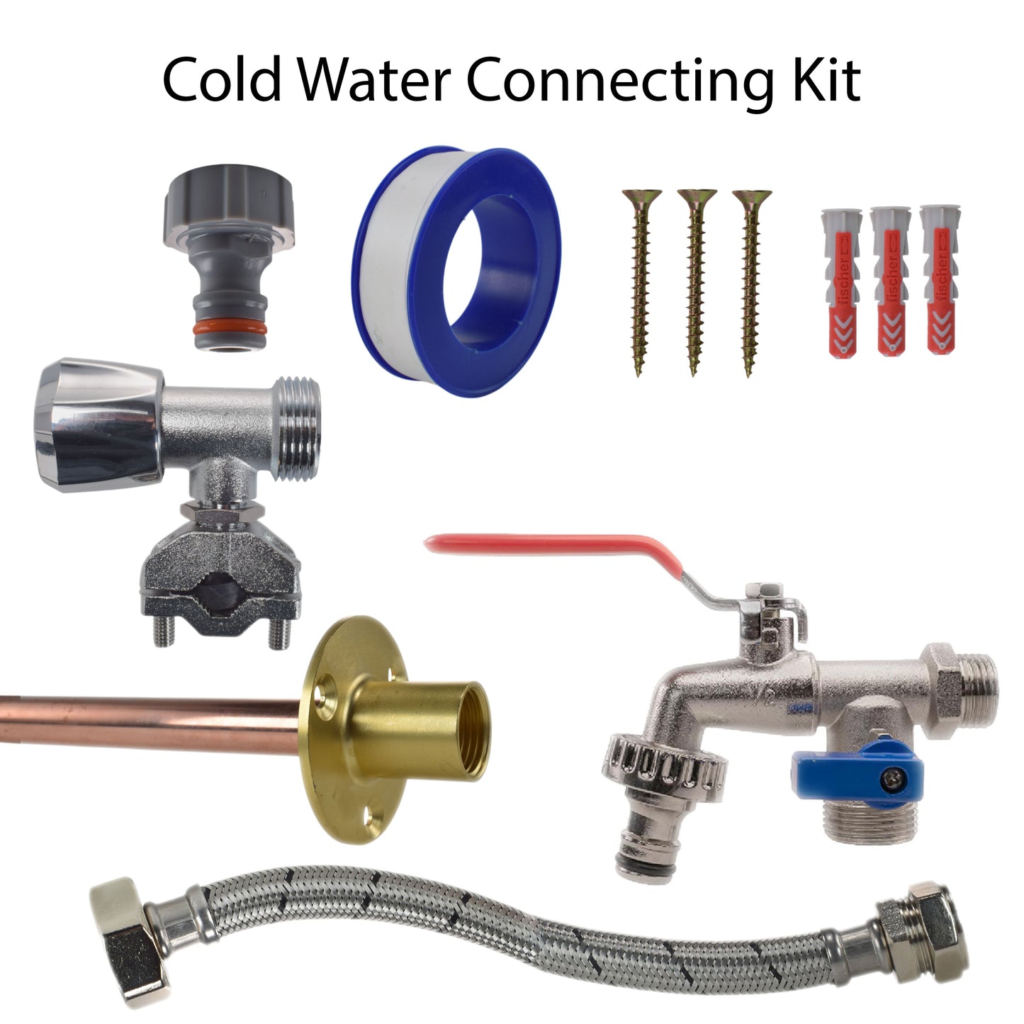 Double Lever Tap FULL Connection Kit