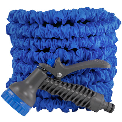 Expanding Trick Hose 5m - 15m Blue