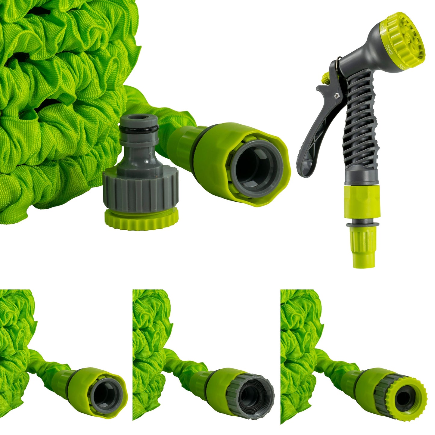 Expanding Trick Hose 10m - 30m Lime
