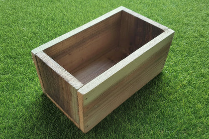 Wooden Rustic Planter Window Box no feet