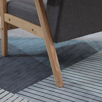 Minimalistic Wooden Frame Accent Chair