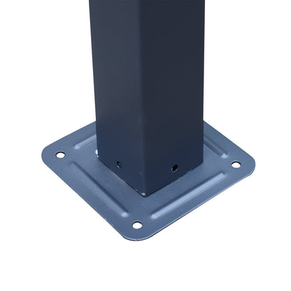 3 x 3 Meter Metal Pergola Garden Gazebo Grape Trellis for Climbing Plants Outdoor Sun Shelter Arbours