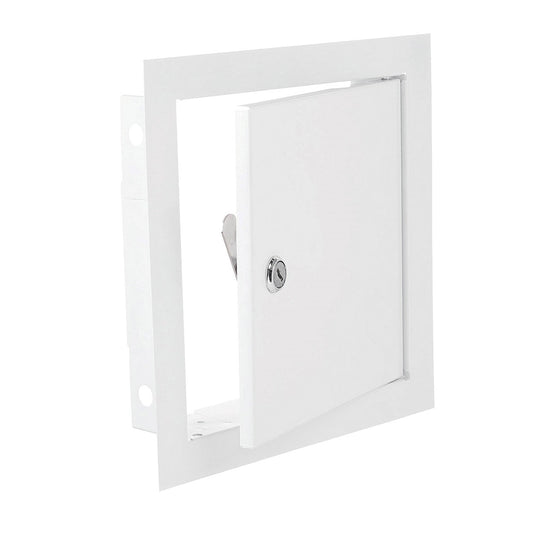 Access Panel Door Metal With Lock, White 200mm x 300mm