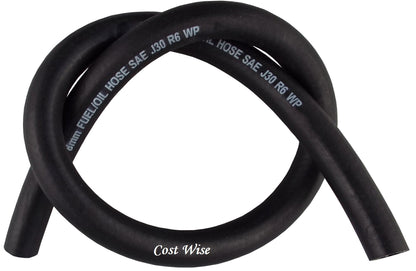 Rubber 12.7mm Braided Fuel, Oil Hose SAE J30 R6