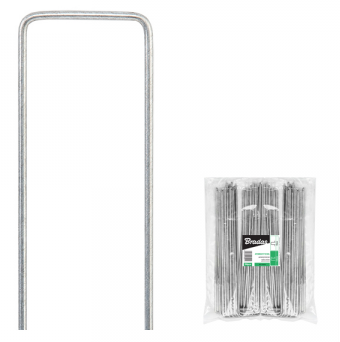 Weed Matting Metal Hold Down Pegs/Staples 30mmx 150mm (Pack of 100)