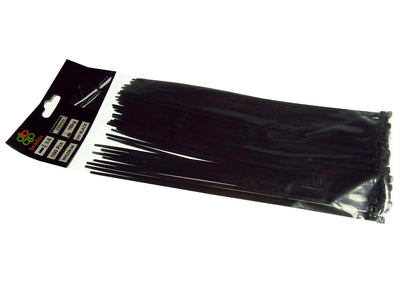 100 Cable Ties (8.8mm x 450mm) Black