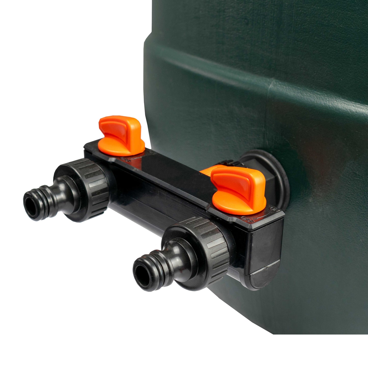 ¾” BSP Water Butt Fitting with 2-Way Quick Connect Valved Splitter