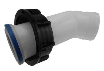 IBC 2" S60X6 Thread Angle 2" Barb