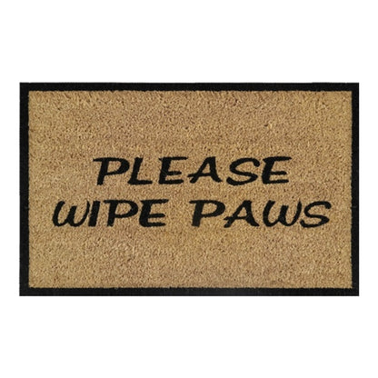 Doormat 60cm x 40cm - 'Please Wipe Paws'