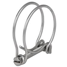 Double Wire Hose Clamp Galvanised 38mm-43mm
