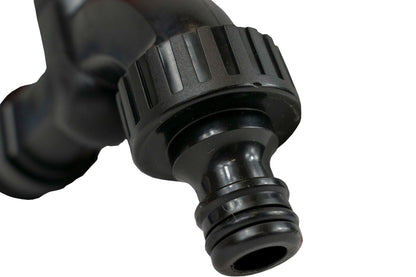 3/4" BSPM Plastic Tap Black/Orange