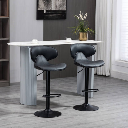 Adjustable Swivel Bar Stools Set of 2