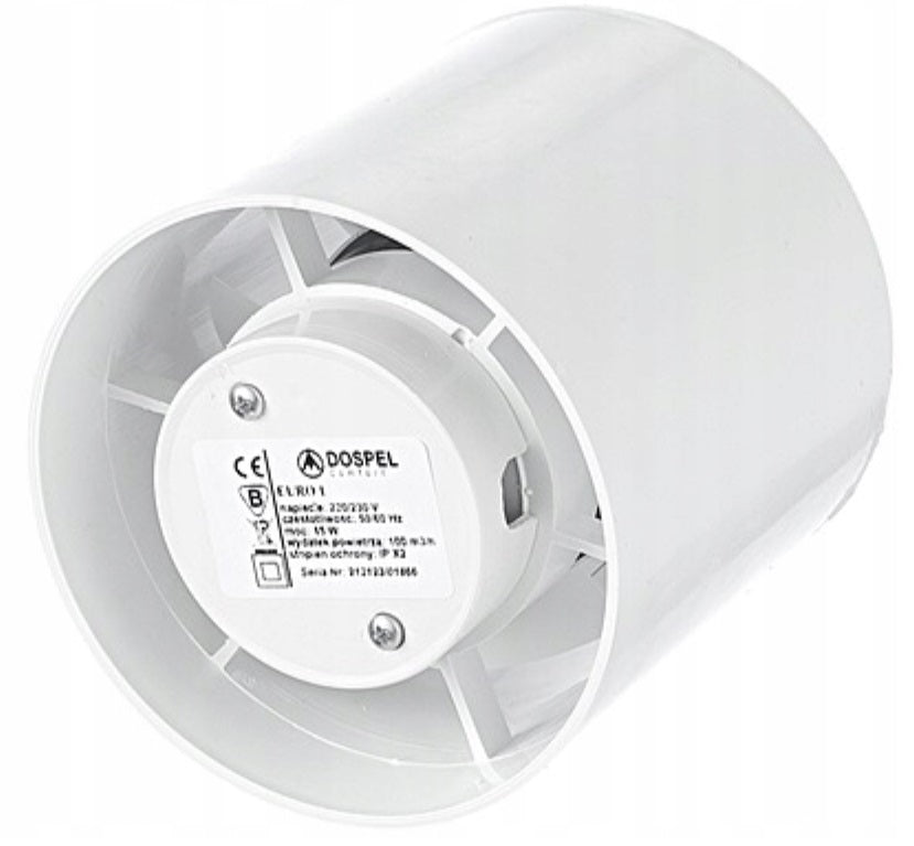 Euro 2 In Line Bathroom Fan 120mm