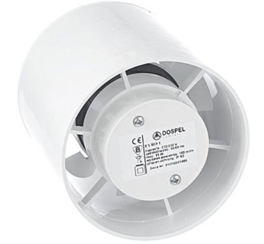 Euro 3 In Line Bathroom Fan 150mm