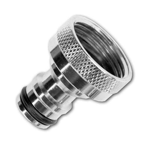 Tap Connector Snap-On Male - 1" BSPF Brass Nickle Plated