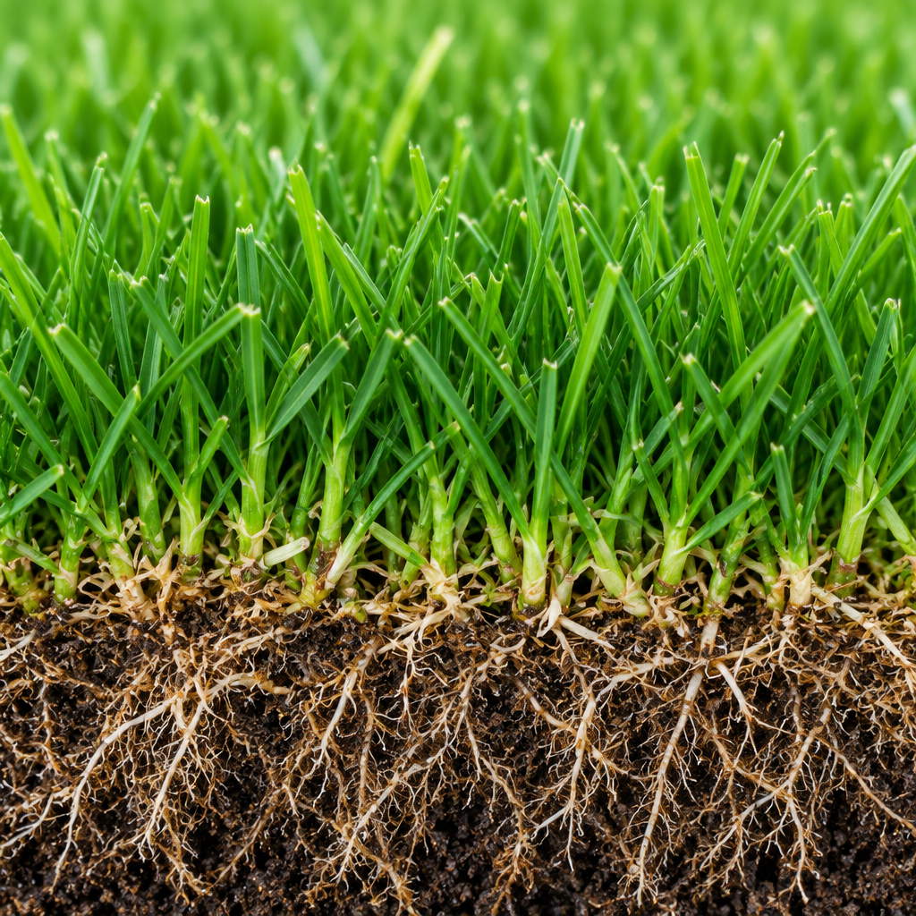 Grass blade close-up