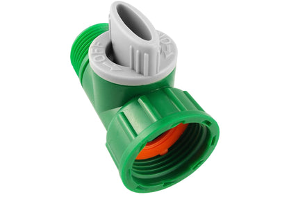 Tap Adapter with Valve 3/4" BSPM-F Green/Grey
