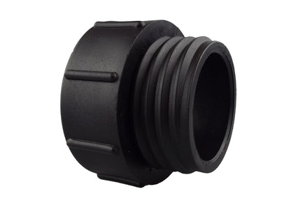 IBC 2” BSPF – S60X6 Cap with S60X6 – ½” BSPF Cap and Brass Bib Tap 1/2” Barb
