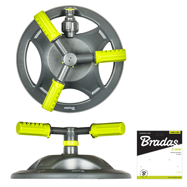 Bradas 3-Arm Rotating Sprinkler Lime Line