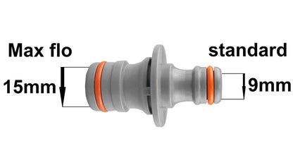 Two Way Adaptor Max Flo to Standard Snap-On Male WL