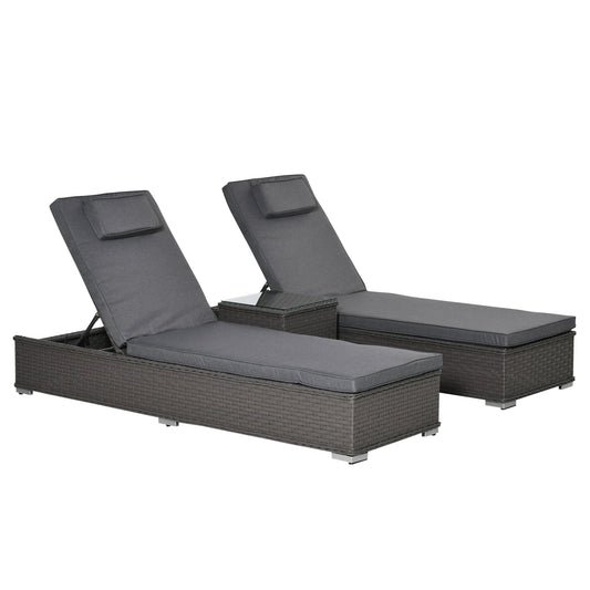 Five-Position Back Sun Lounger Set