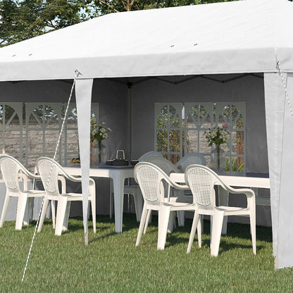 3 x 6m Half-Open Garden Gazebo
