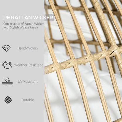 PE Rattan Outdoor Egg Chair