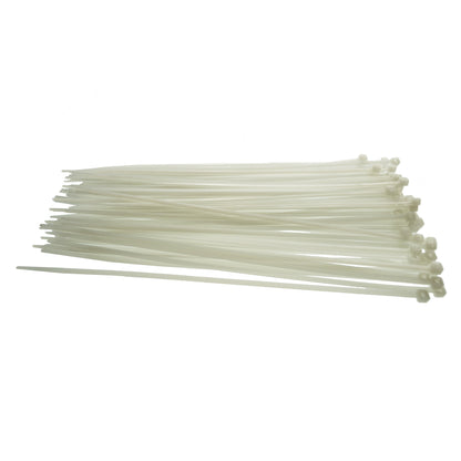 100 Cable Ties (8.8mm x 400mm) Neutral