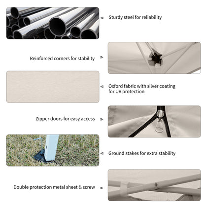 Outsunny 3 X 3(M) Pop Up Gazebo Canopy Tent With Carry Bag