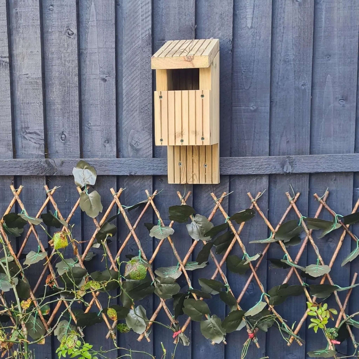 open faced nesting box for birds