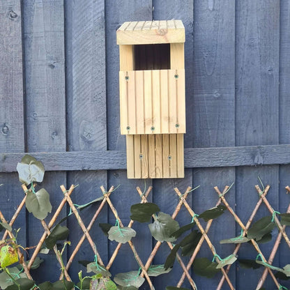 open faced nesting box for birds