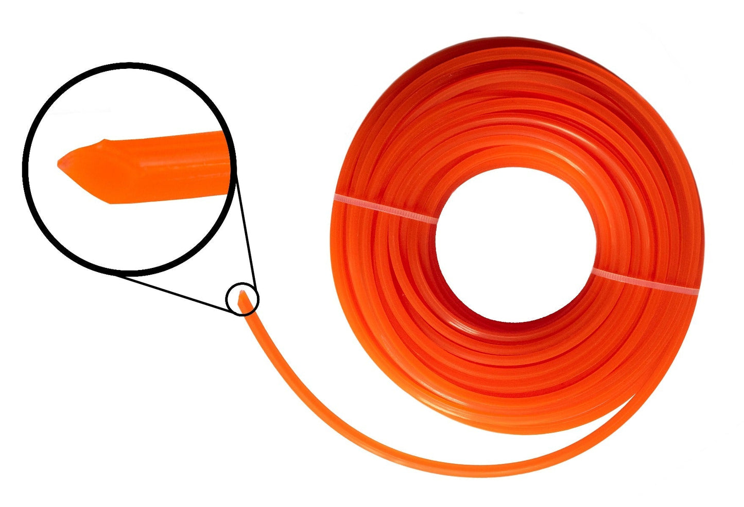 Strimmer Line Orange Square 3mm x 15m