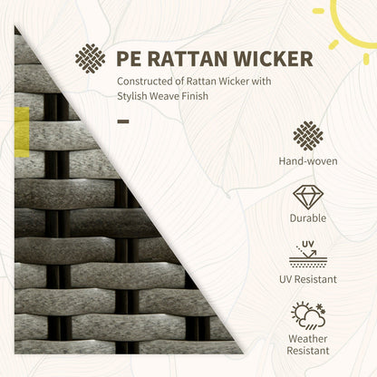 Modern 3-Piece Rattan Bistro Set