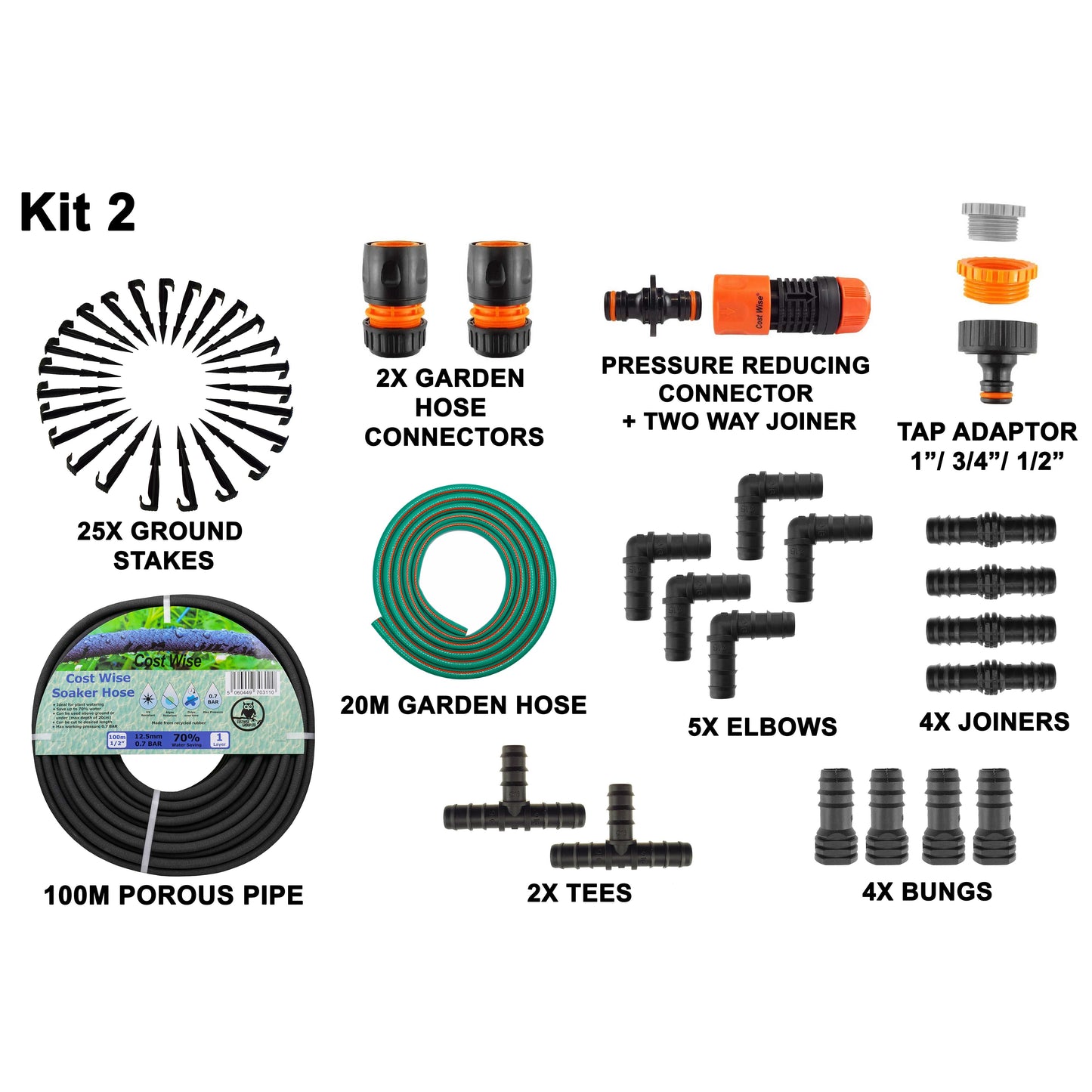 Porous Pipe Kit, POROUS-KIT2