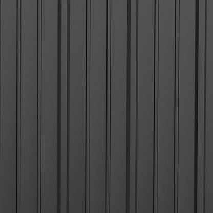 Galvanised 5.3 x 3.1' Single Door Pent Garden Store Steel Grey by Steadfast