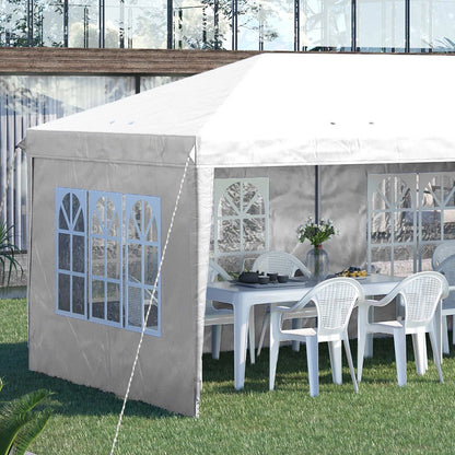 3 x 6m Half-Open Garden Gazebo