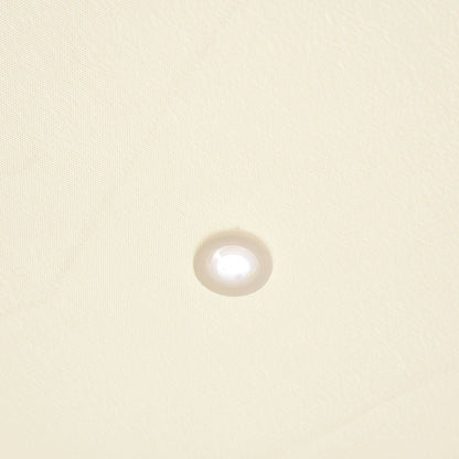 Outsunny 3X3 M Wall Mounted Garden Porch-Black/Cream White