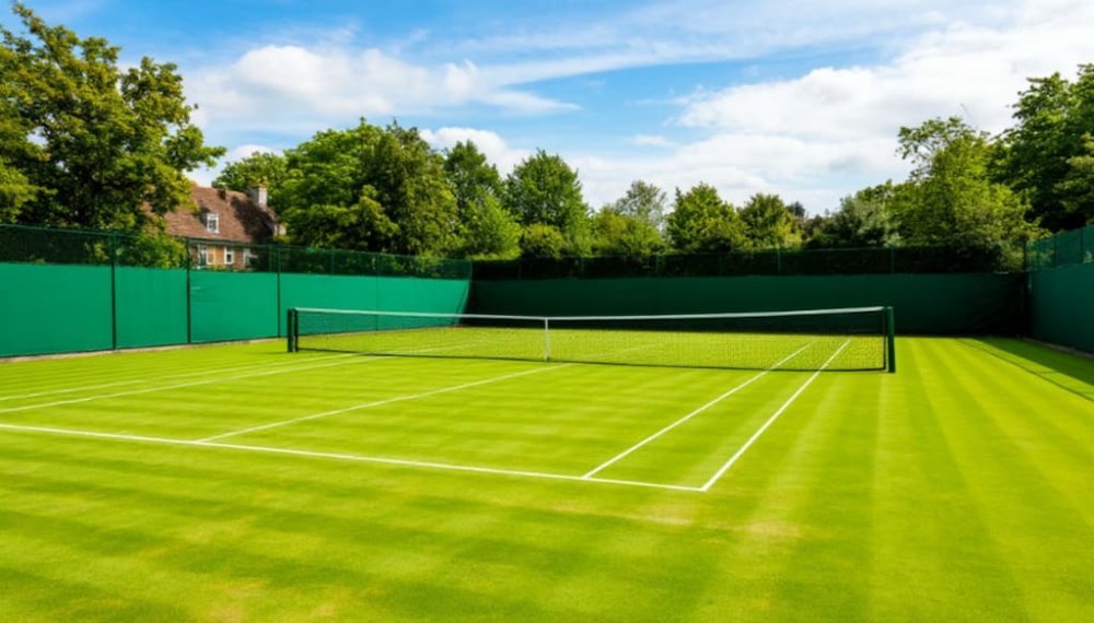 TN.1 natural grass tennis court example