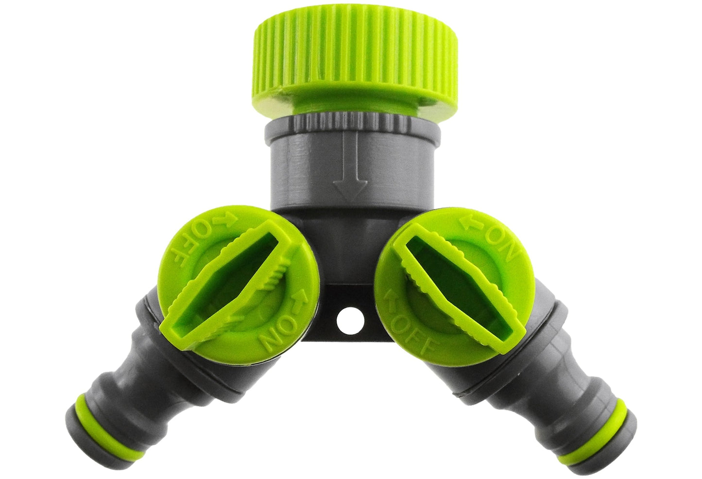 Double Tap Connector with Valves Lime