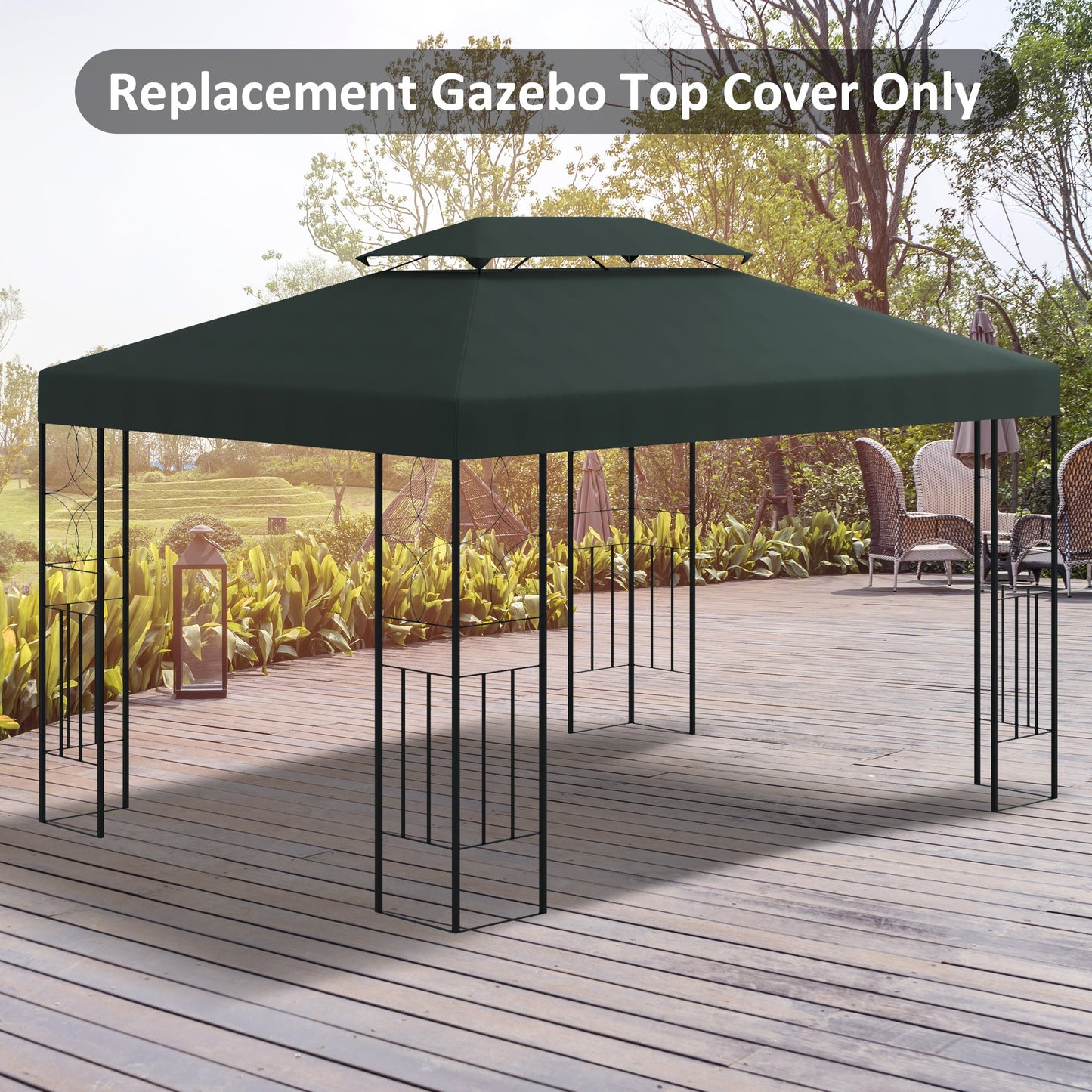 3X4M Gazebo Canopy Replacement Cover