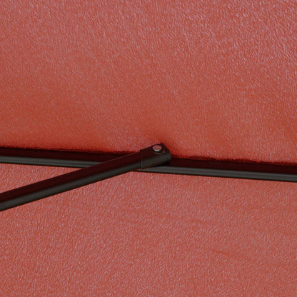 2.66m Patio Umbrella Garden Parasol Outdoor Sun Shade Table Umbrella with Ruffles