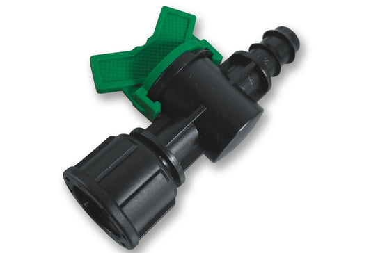 In Line Valve for 1/2" Irrigation Pipe with 3/4" BSPF Thread