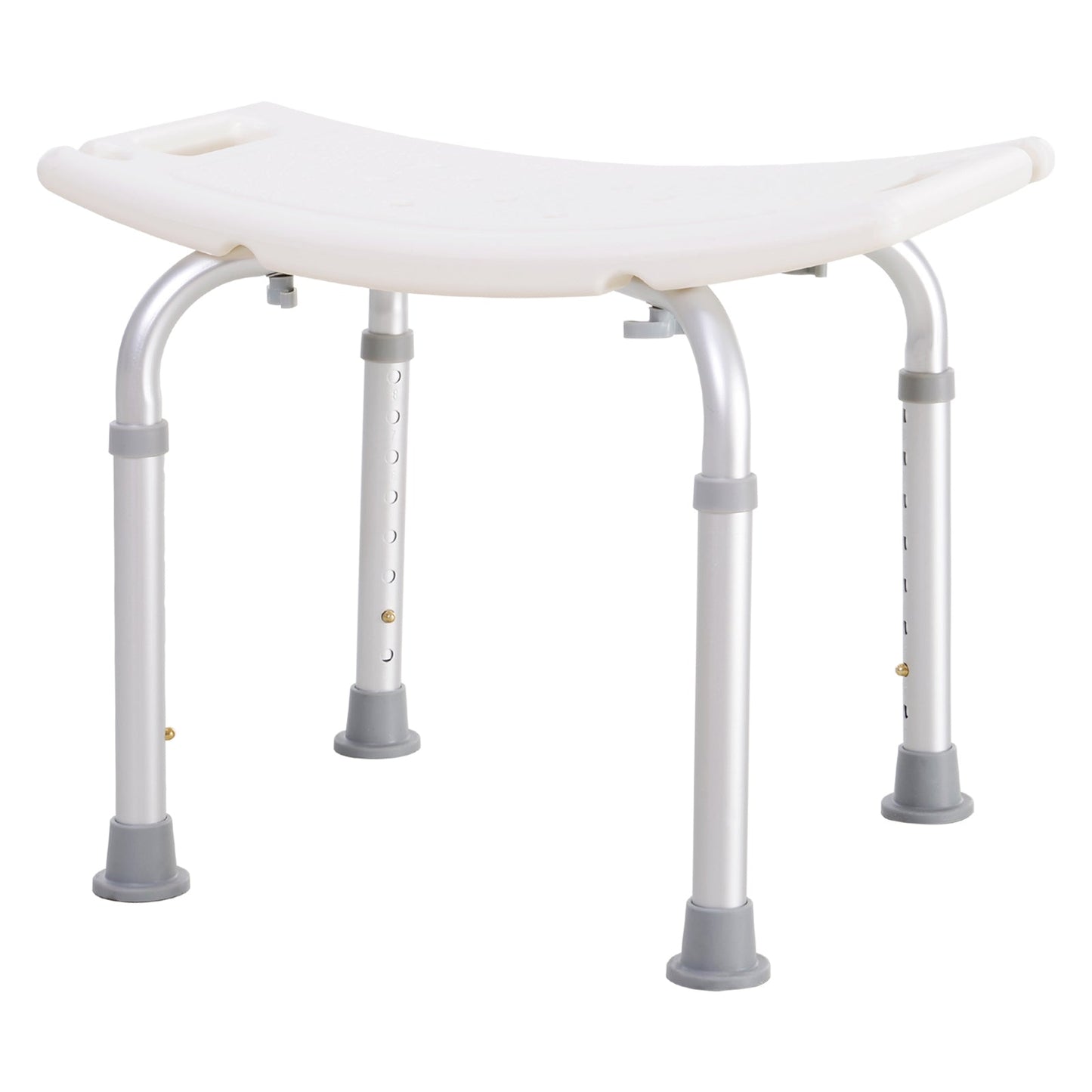 Portable Non-Slip Bathroom Stool  White
