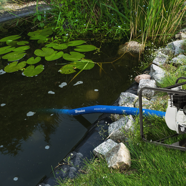 Lay Flat 1" Aqua Hose with Clip 20m